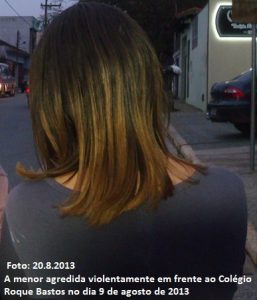menor agredida