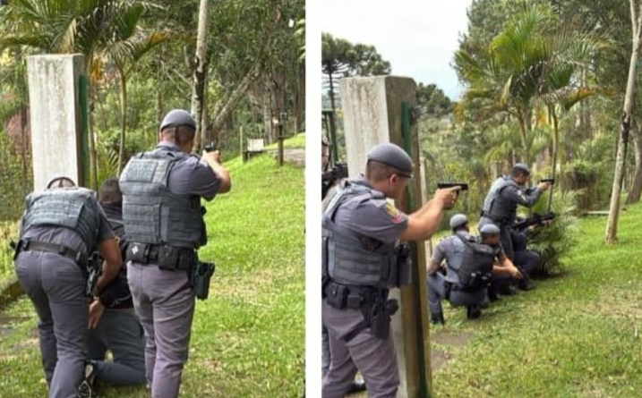 POLÍCIA MILITAR SIMULA OPERAÇÃO CONTRA O CRIME ORGANIZADO EM IBIÚNA